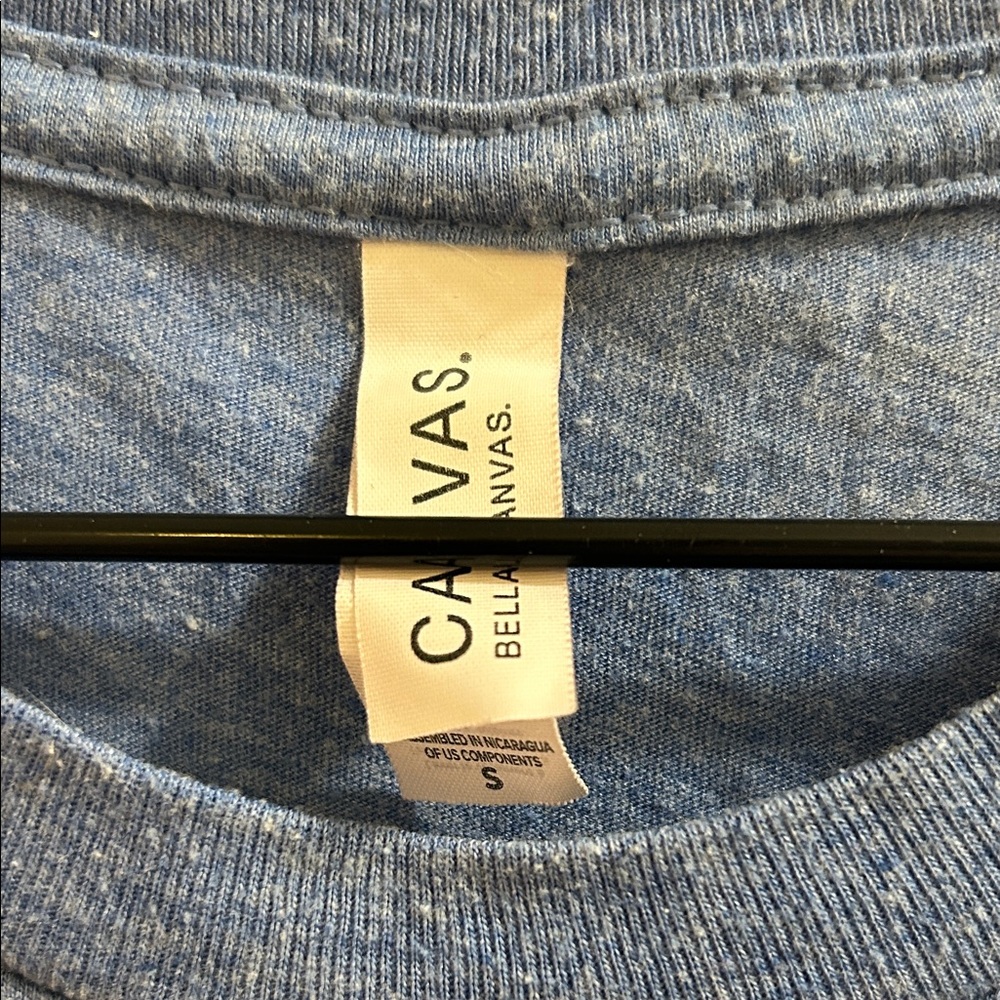 Bella Canvas Heather Blue Graphic Tee - Picture 2 of 8